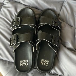 Madden NYC slip on sandal 9